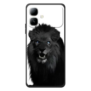 Чохли з картинкою животних Infinix Smart 20 (Чорний ЛЕВ)