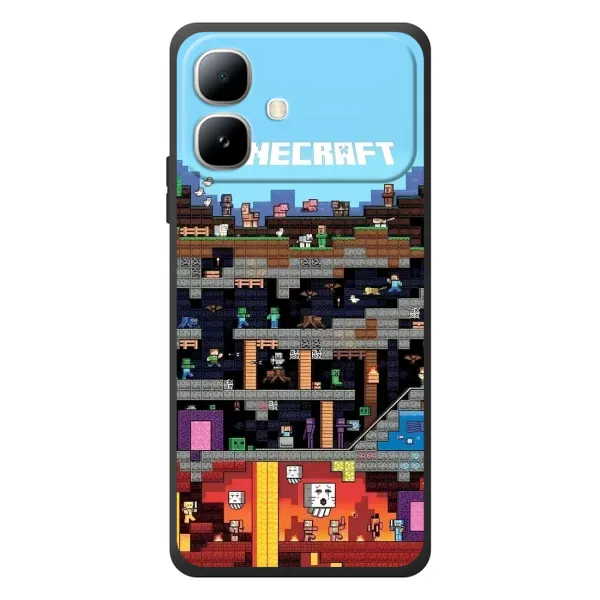 Чохол з принтом «фон Minecraft» для Infinix Smart 20