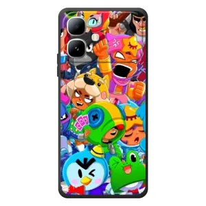 Чехлы Brawl Stars для Infinix Smart 20 (AlphaPrint) (Герої Бравл Старс)