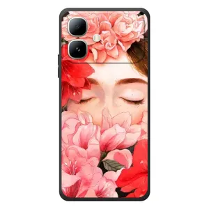 Чехлы (ART) Цветы на Infinix Smart 20 (VPrint) (Глаза в цветах)