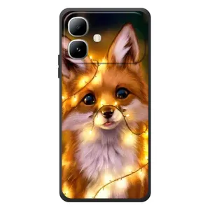 Чохли з картинкою Лисичка для Infinix Smart 20 (VPrint) (Лисичка в гірляндах)