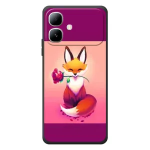 Чохли з картинкою Лисичка для Infinix Smart 20 (VPrint) (Лиса з трояндою)
