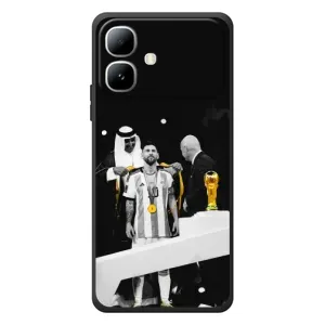 Чохли для Infinix Smart 20 (Leo чемпіон) (AlphaPrint) (Мессі коронований)