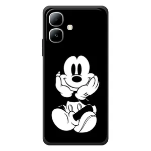 Эксклюзивный чехол для Infinix Smart 20 (AlphaPrint - Мультяшные) (Микки на черном)