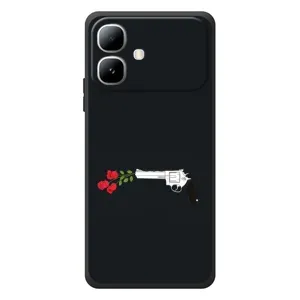 Чехлы (ART) Цветы на Infinix Smart 20 (VPrint) (Неожиданные цветы)