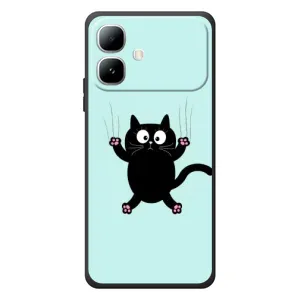 Чохол з принтом для Infinix Smart 20 (AlphaPrint) Модні коти (Падаючий кіт)