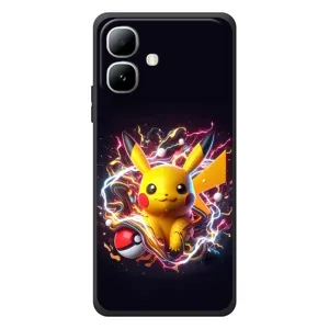 Чехол с Пикачу на Infinix Smart 20 (Пикачу с мячом)