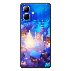 Рождественские Чехлы для Infinix Smart 20 (VPrint) (Рождественский город)