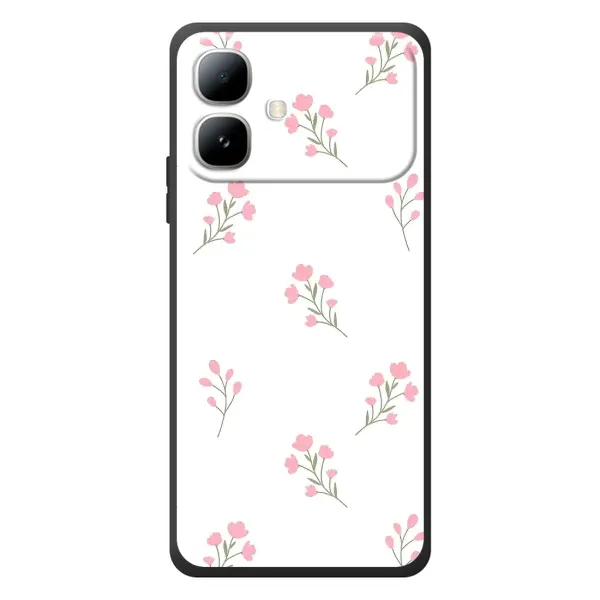 Чехол с принтом «Розовые цветы» для Infinix Smart 20
