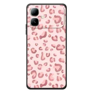 Чехол с розовым рисунком для Infinix Smart 20 (Розовый леопард)