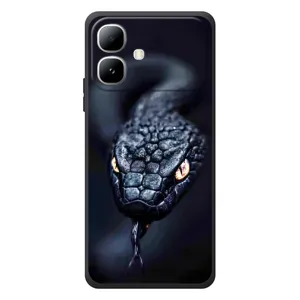 Чохол з картинкою 'Хижаки' для Infinix Smart 20 (Чорна змія)