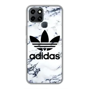 Чохли Адидас для Infinix Smart 6 (AlphaPrint) (Адідас на мраморі)