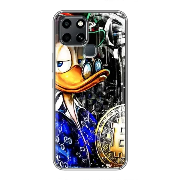 Чохол з принтом «Біткойн Скрудж» для Infinix Smart 6
