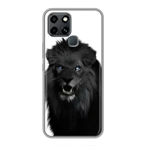 Чохли з картинкою животних Infinix Smart 6 (Чорний ЛЕВ)