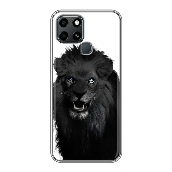 Чехол с принтом «Черный ЛЕВ» для Infinix Smart 6