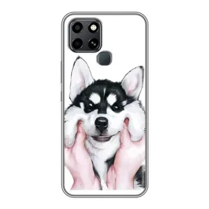 Чохли з собаками для Infinix Smart 6 (VPrint) (Радісний Хаскі)