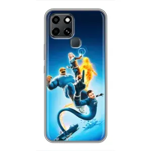 Чехол с принтом Фантастическая четверка для Infinix Smart 6 (Герои Фантастическая Четверка)