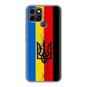Украинские Чехлы для Infinix Smart 6 с картинкой УПА (AlphaPrint) (Прапор УПА)