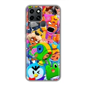 Чехол для Infinix Smart 6 Бравл Старс (VPrint) (Герої Бравл Старс)