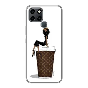Чохли Луі Вітон для Infinix Smart 6 (AlphaPrint - LOUIS VUITTON) (кава LOUIS VUITTON)