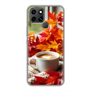 Чохол з унікальним дизайном 'Осінь з кавою' для Infinix Smart 6