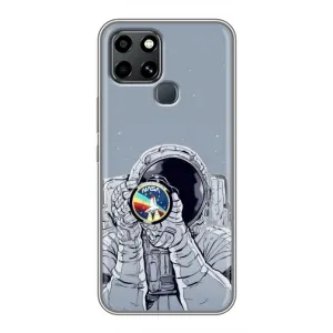 Чохол NASA для Infinix Smart 6 (AlphaPrint) (Космонавт фото)