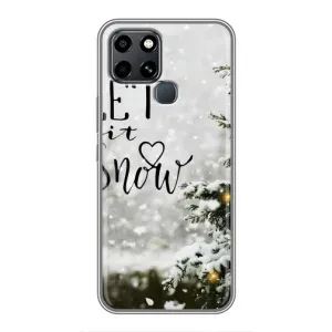 Новорічні, Святкові Чохли для Infinix Smart 6 - 2024 год (Let it snow)