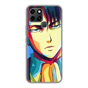 Чохли Персонажі Аніме Наруто для Infinix Smart 6 (AlphaPrint) (Леві Аккерман)
