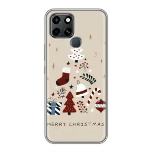 Різдвяні Чохли для Infinix Smart 6 (VPrint) (Merry Christmas)