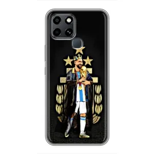 Чохли для Infinix Smart 6 (Leo чемпіон) (AlphaPrint) (Мессі Король)