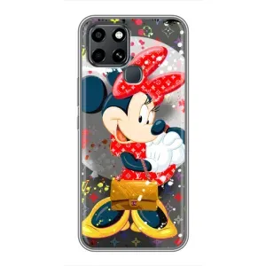 Чохол Disney Mouse Infinix Smart 6 (PREMIUMPrint) (Minni з бантіком)