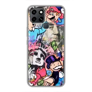 Чохли з крутими принтами для Infinix Smart 6 - (PREMIUMPrint) (Monopoly man)