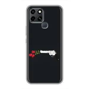 Чехлы (ART) Цветы на Infinix Smart 6 (VPrint) (Неочікувані квіти)