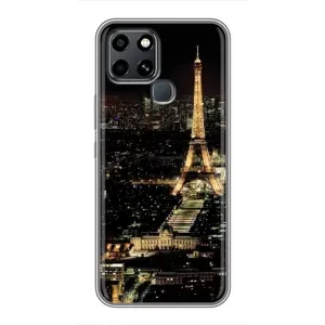 Чохол Ейфелева Вежа Infinix Smart 6 - (AlphaPrint) (Нічний Париж)