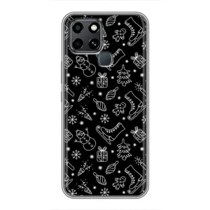 Новорічні, Святкові Чохли для Infinix Smart 6 - 2024 год (Новорічний фон)