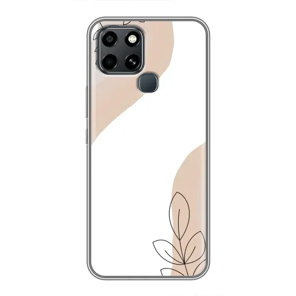 Чехол с принтом «Нюдовая веточка абстракция» для Infinix Smart 6