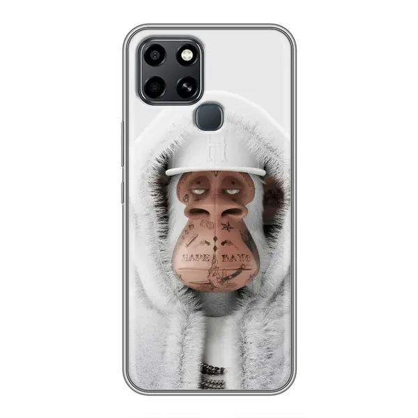 Чехол с принтом «обезьяна NFT в тату» для Infinix Smart 6