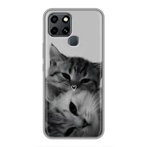 Чохол з малюнком кіт на Infinix Smart 6 (Пара котів)