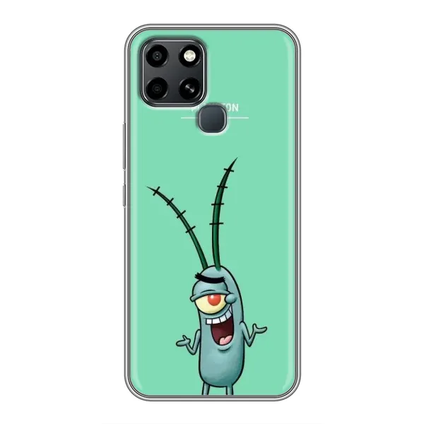 Чохол з принтом «Персонаж Планктон» для Infinix Smart 6