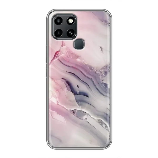 Чохол з принтом «Пурпурний Мрамор» для Infinix Smart 6