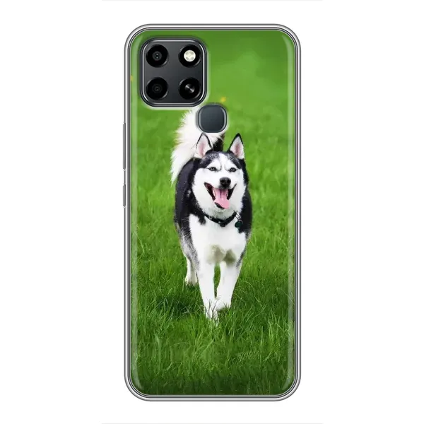 Чехол с принтом «Радостный Хаски» для Infinix Smart 6