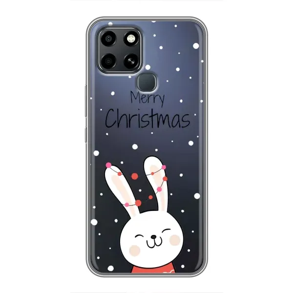 Чехол с принтом «Рождественский заяц» для Infinix Smart 6