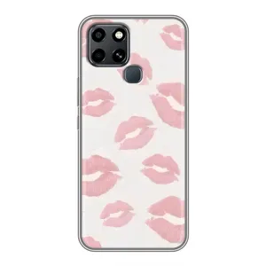 Чохол з розовим принтом для Infinix Smart 6 (Рожеві губи)