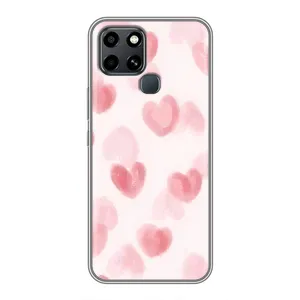 Чехол с розовым рисунком для Infinix Smart 6