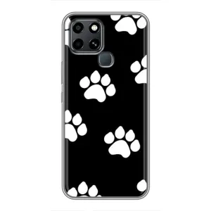 Чохли з собаками для Infinix Smart 6 (VPrint) (Сліди собаки)