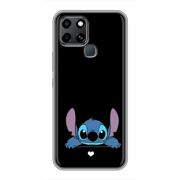Чохол з принтом «Стіч на чорному» для Infinix Smart 6