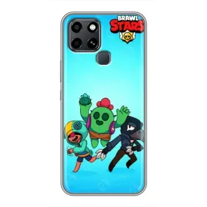 Чехлы Brawl Stars для Infinix Smart 6 (AlphaPrint) (Тріо героїв)