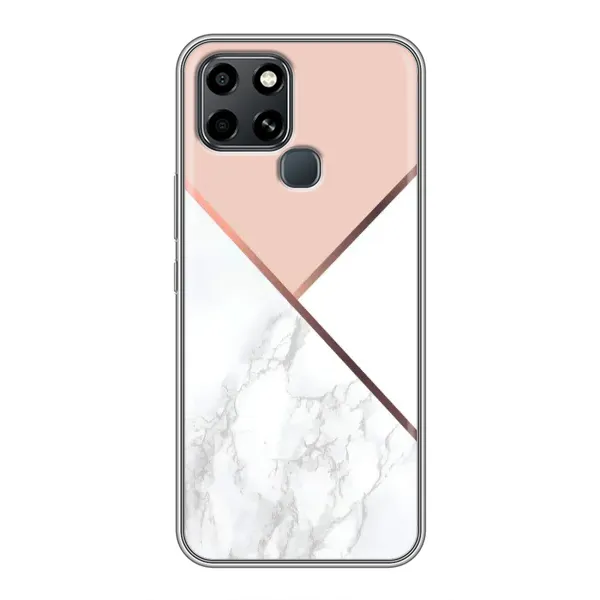 Чохол з принтом «Тройний мрамор» для Infinix Smart 6