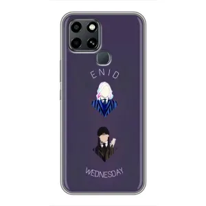 Чохли Венсдей на Infinix Smart 6 Уенсдей (AlphaPrint) (Венздей і подруга)