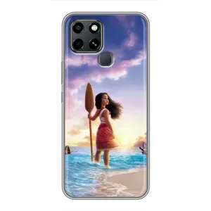 Чохол з мультфільмом Ваяна Infinix Smart 6 (Моана з веслом)